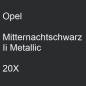 Preview: Opel, Mitternachtschwarz Ii Metallic, 20X.